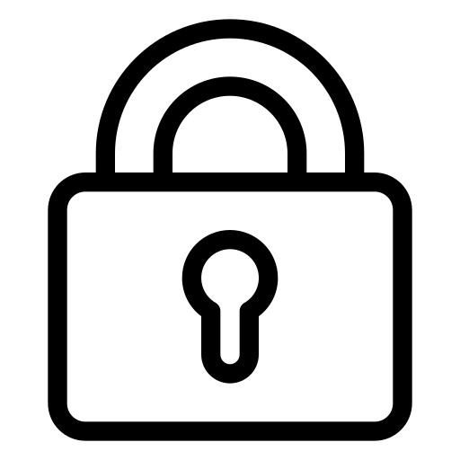 Ícone de cadeado, site seguro